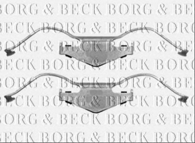 BORG & BECK bbk1402 -  Комплектующие, колодки дискового тормоза